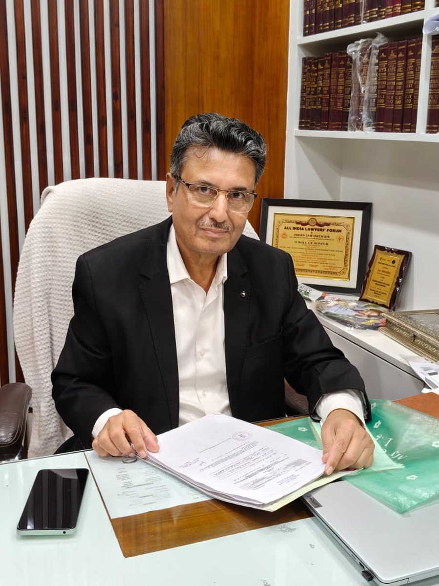 Parmod Kumar Bhardwaj at the chamber